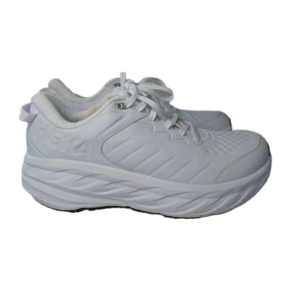 Hoka Bondi SR Wide Shoes Men's Size 12 2E White Slip Resistant